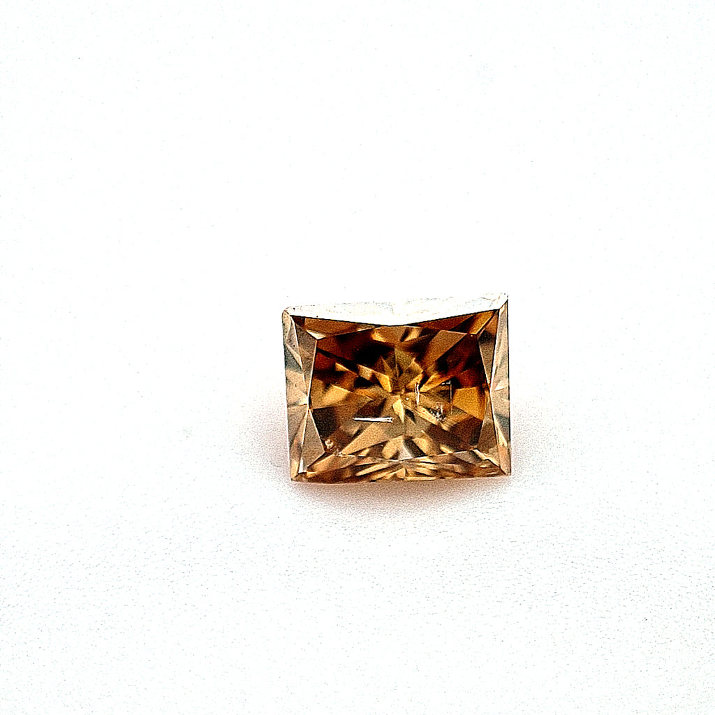 Princess Cut 0.52ct - Yellowish Brown I1